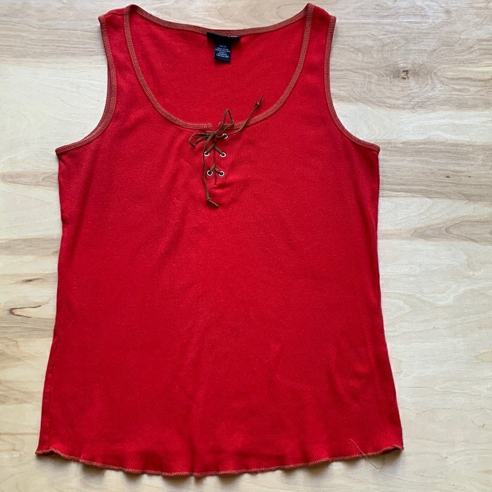 Venezia Jeans Red Tank 